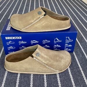 Birkenstock zermatt premium suede LEA  womens taupe narrow fit asst.sizes new